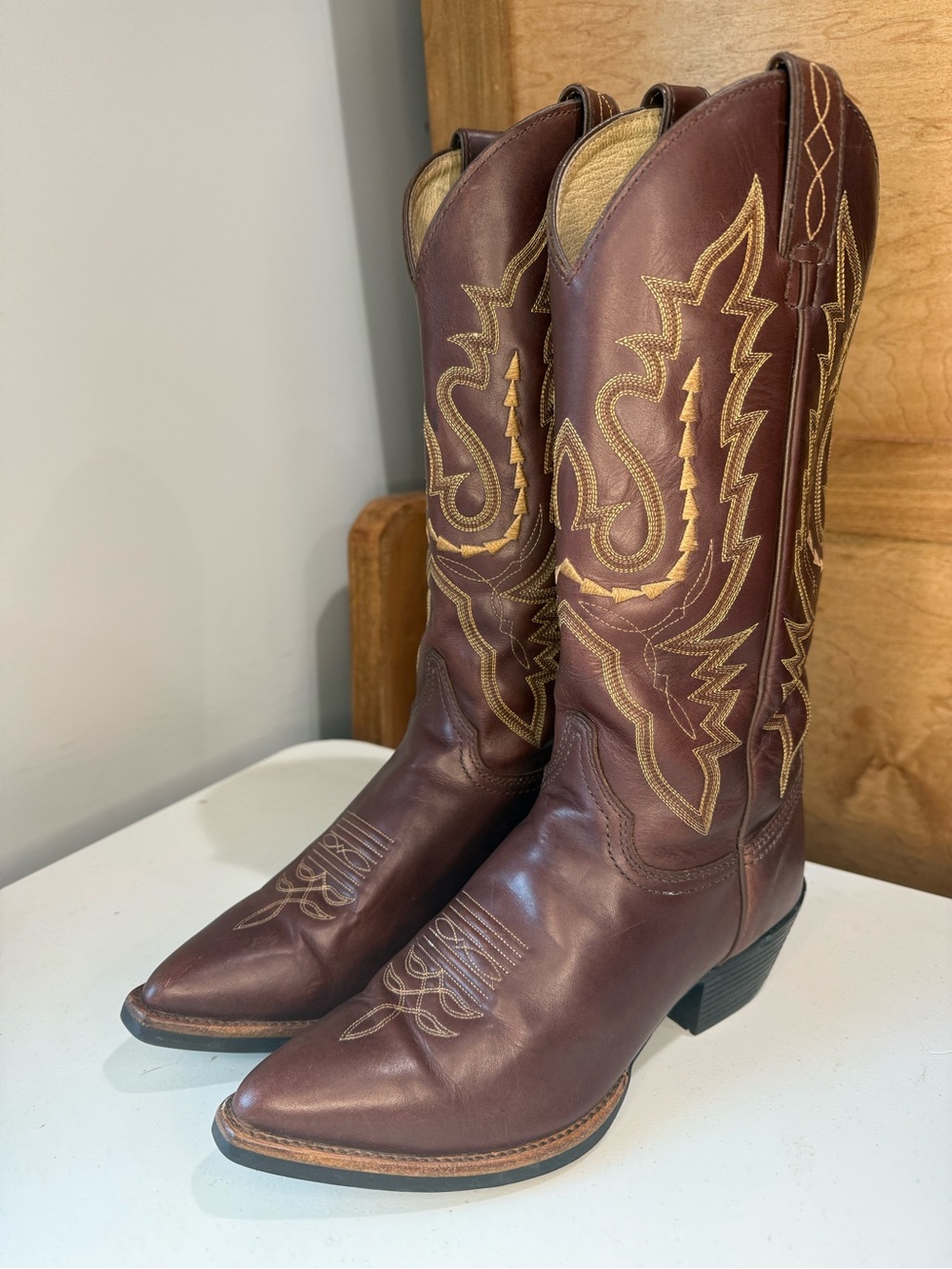 Justin Women’s J-Flex Roper Boots Brown Leather